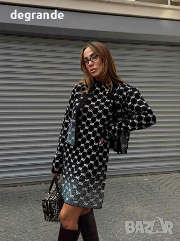 Луксозен комплект Gucci , снимка 5 - Рокли - 52586409