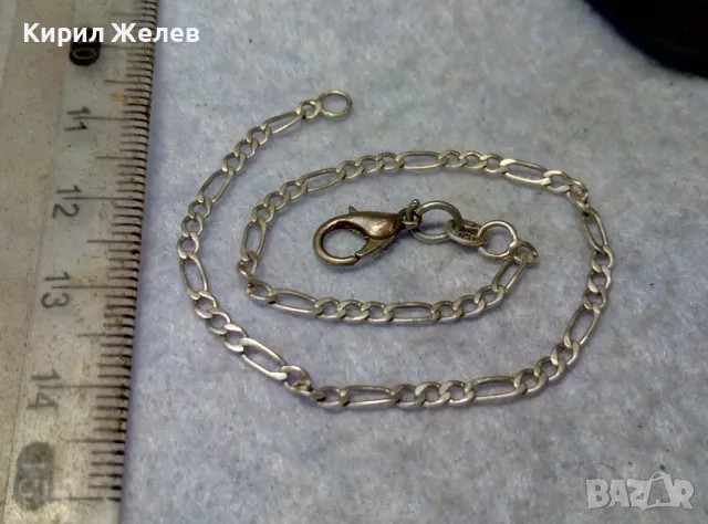 КЛАСИЧЕСКА КАРТИЕ ПЛЕТКА СРЕБЪРНА ГРИВНА МАРКОВО СРЕБРО C-Z 925 РЪЧНА РАБОТА 49342, снимка 6 - Гривни - 49757554