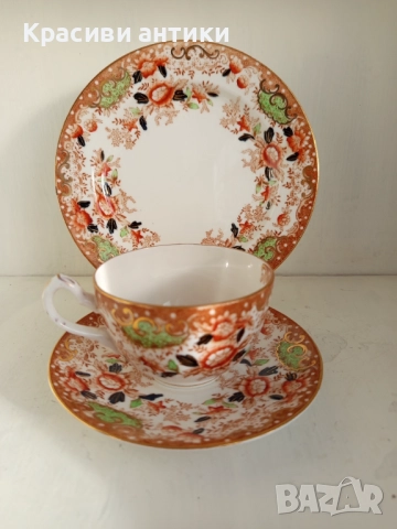 Антикварна чаша порцелан от 1874 г William Lowe от фин, костен порцелан , снимка 4 - Антикварни и старинни предмети - 52427885