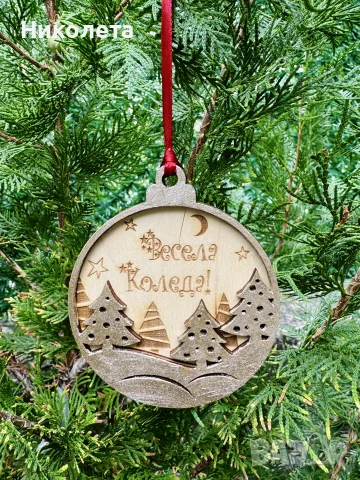 Коледни дървени играчки, снимка 5 - Коледни подаръци - 56456599