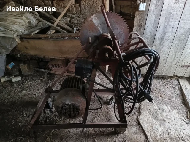 Масивен мобилен трифазен циркуляр 9 kW, диск 55 см, 12 м кабел, снимка 4 - Циркуляри - 55705661