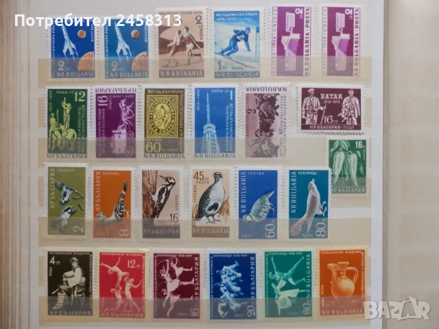 Марки България 1945-1959г., снимка 16 - Филателия - 55967948