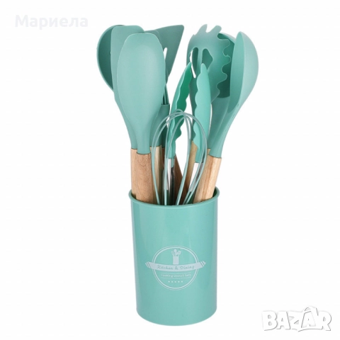 Комплект тенджери + подарък кухненски прибори розов, черен или зелен цвят , снимка 3 - Съдове за готвене - 52463706