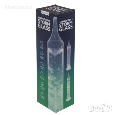 Метеорологичен стъклен цилиндър Storm Glass, снимка 5 - Декорация за дома - 52919004