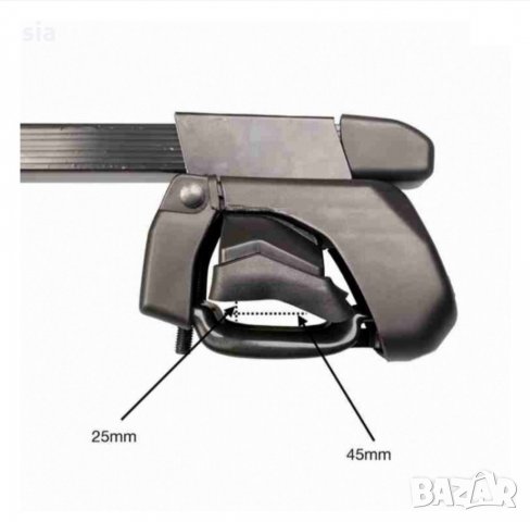 Напречни греди за багажник за автомобили с 4 бр. ключа, 130см, снимка 3 - Аксесоари и консумативи - 29458063