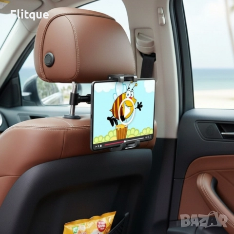 Стойка за телефон или таблет за автомобилна седалка – 360° въртене, снимка 7 - Други стоки за дома - 52921595