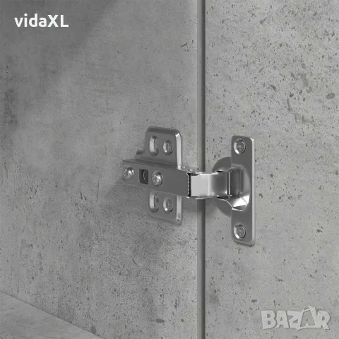 vidaXL Висок шкаф, Бетонно сиво, 50x35x180 cм инженерно дърво, снимка 10 - Бюфети - 56147041