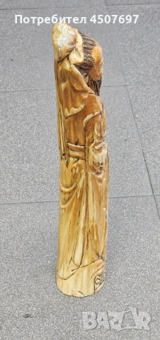 Азиатска фигора от кост., снимка 4 - Антикварни и старинни предмети - 53077023