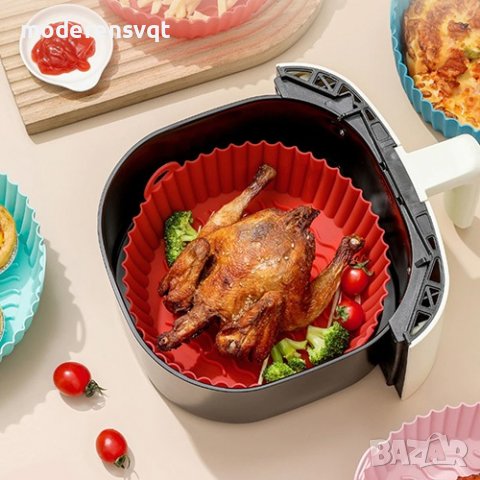 Силиконова форма за печене за Air fryer, фурна и микровълнова, снимка 4 - Съдове за готвене - 39448005