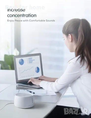 Машина за бял шум Roffie N500 White Noise Machine, снимка 3 - Детски нощни лампи - 48241417