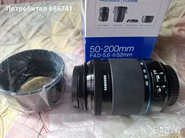 Обективи Samsung nx 30mm 1:2 тип палачинка и nx 50-200mm 1:4-5,6 ED OIS пакетна цена7, снимка 5 - Обективи и филтри - 55984204