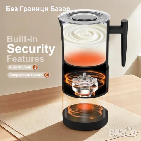 Нов Уред за разпенване / затопляне на мляко Млечна пяна за секунди Кафе, снимка 8 - Други - 51917406