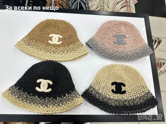 Chanel Лятна Шапка Шанел - Налични Различни Цветове Код E532, снимка 5 - Шапки - 50803166