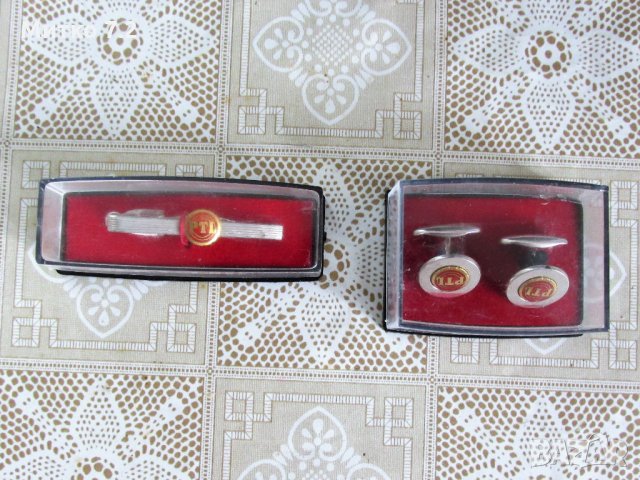  сребърен комплект от  ръкавели и щипка за вратовръзка, снимка 3 - Други - 29482490