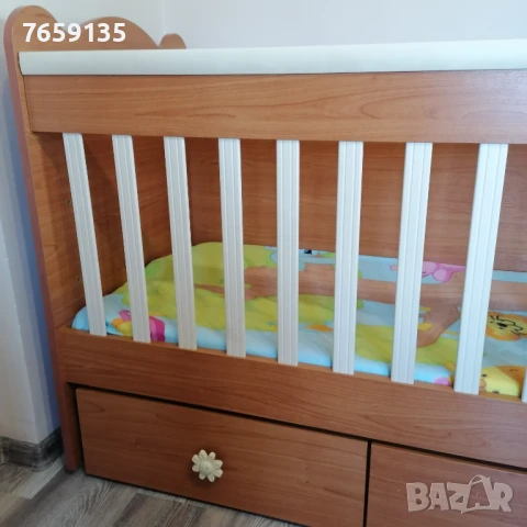 Детска дървена кошара, снимка 5 - Бебешки легла и матраци - 51275041