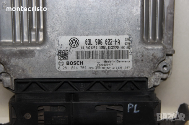 Моторен компютър VW Tiguan (2007-2011г.) 03L906022HA / 0281014701 / 03L 906 022 HA / EDC17CP14, снимка 2 - Части - 52985816