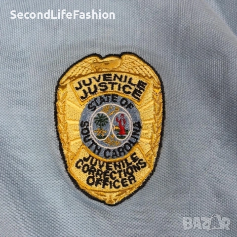 Мъжка поло тениска блуза Designlab Police размер 2XL син цвят , снимка 3 - Блузи - 53204040