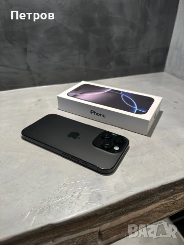 Перфектен Iphone 16 Pro Black Titanium, снимка 2 - Apple iPhone - 54281301