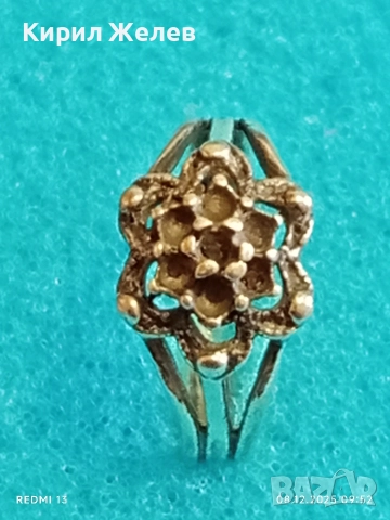 Сребърен пръстен с флорален мотив стил и елегантност 51138, снимка 6 - Пръстени - 52686020