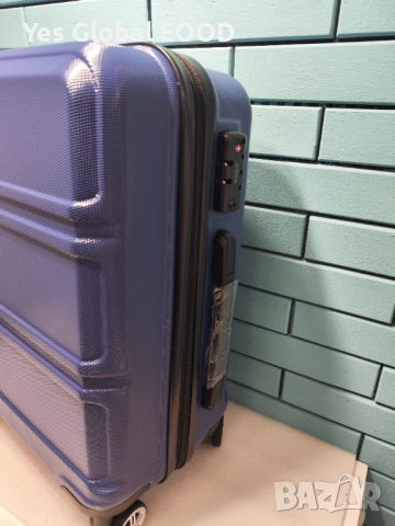 KONO твърд куфар 55 см 39 л с 4 колела и TSA ключалка тъмносин, снимка 6 - Куфари - 52403138