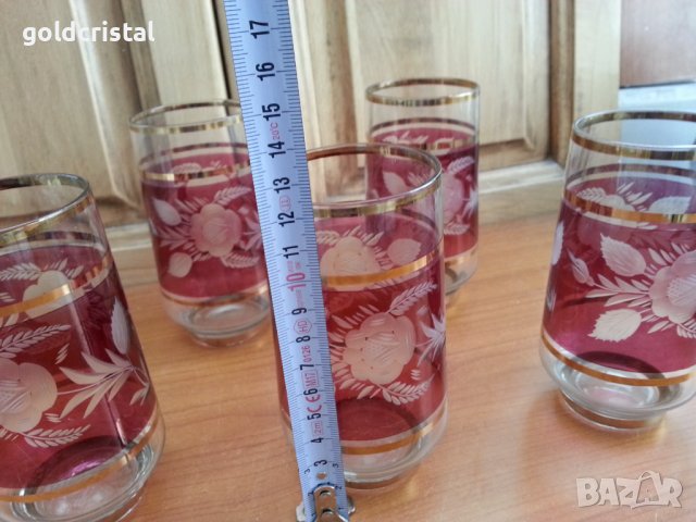 Ретро чаши за вода , снимка 3 - Антикварни и старинни предмети - 39805725