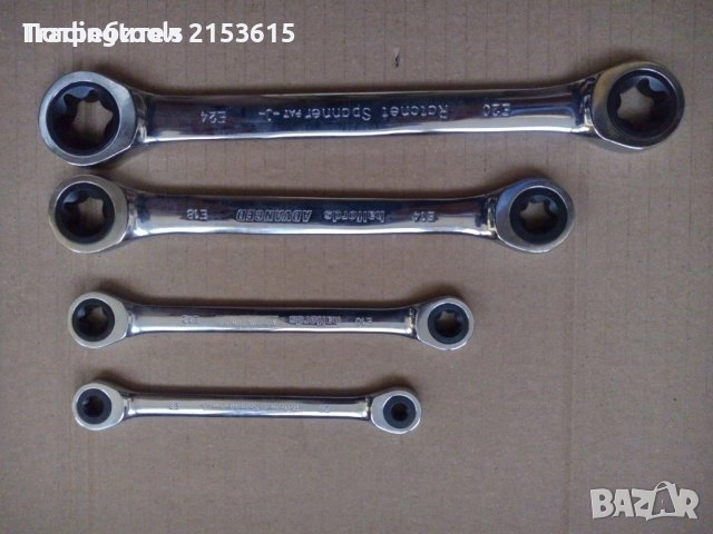 halfords advanced 4 броя качествени ключове тресчотки с вътрешни звезди Е6 8 Е10 Е12 14 Е18 20 Е24