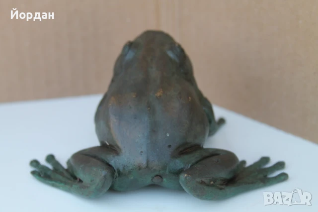 Бронзова фигура ''Жаба'', снимка 4 - Колекции - 51170636