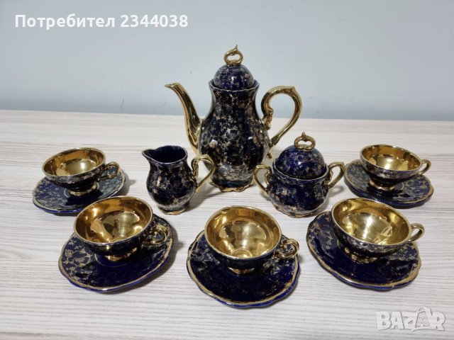 Баварски сервиз за кафе или чай Echt Cobalt , снимка 1 - Антикварни и старинни предмети - 42864723
