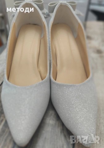 Красиви дамски обувки с ток 7.5 см, снимка 4 - Дамски обувки на ток - 53155466