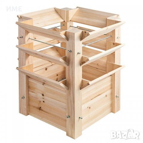 Градинско легло Living & Garden, 65 х 65 х 73см, 110 L, Масивно дърво