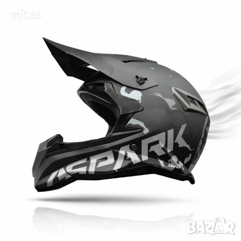 Кросова каска SPARK, Full Face, DOT Сертификат, Размер: L, снимка 3 - Аксесоари за велосипеди - 47281175