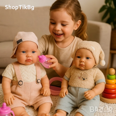 Реалистично говорещо бебе с аксесоар шише, снимка 4 - Кукли - 51601650