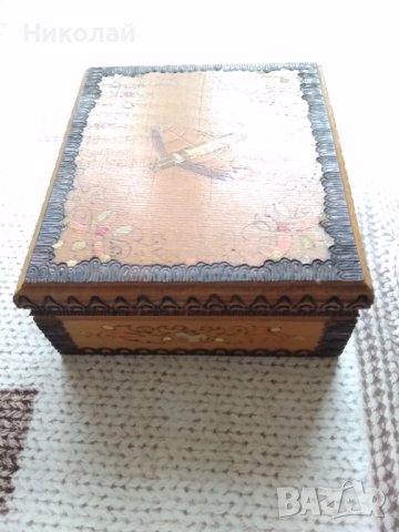 Дървена кутия за цигари , снимка 11 - Антикварни и старинни предмети - 40332657