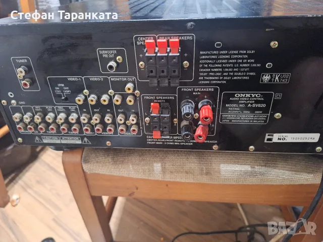 усилвател със радио тунер ONKYO A- SV620, снимка 7 - Ресийвъри, усилватели, смесителни пултове - 55840008
