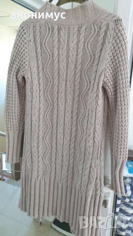 Бежова жилетка +дънки, снимка 2 - Жилетки - 29939366