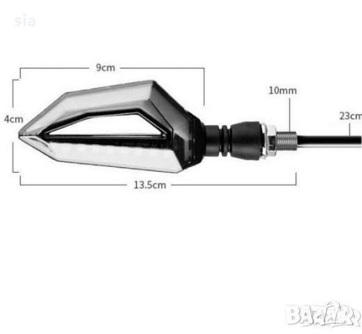 Диодни LED мигачи и дневни светлини за мотор, скутер, снимка 3 - Аксесоари и консумативи - 32123151