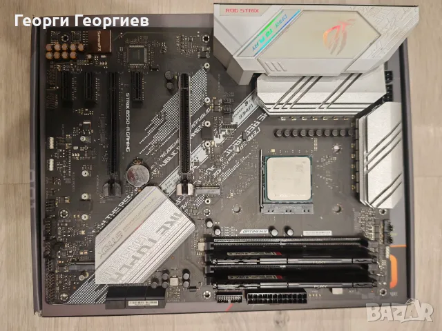 Комплект: ASUS Rog Strix B550 + Ryzen 5800X + 16GB DDR4
