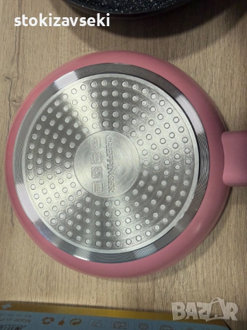 Комплект тигани Cheffinger с мраморно покритие – 3 части за всяка кухня , снимка 12 - Съдове за готвене - 54138517