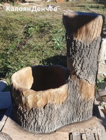 Малка дворна чешма от щампован бетон , снимка 2 - Градински мебели, декорация  - 51647461