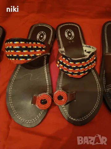 Кожени сандали , джапанки от Кения, снимка 10 - Джапанки - 47398994