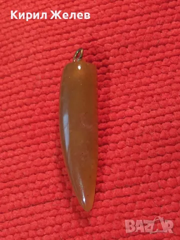 МЕДАЛЬОН от ПОЛУСКЪПОЦЕНЕН КАМЪК ЗЪБОВИДЕН АРТ ПЕНДАНТ 17143, снимка 8 - Колиета, медальони, синджири - 31263489