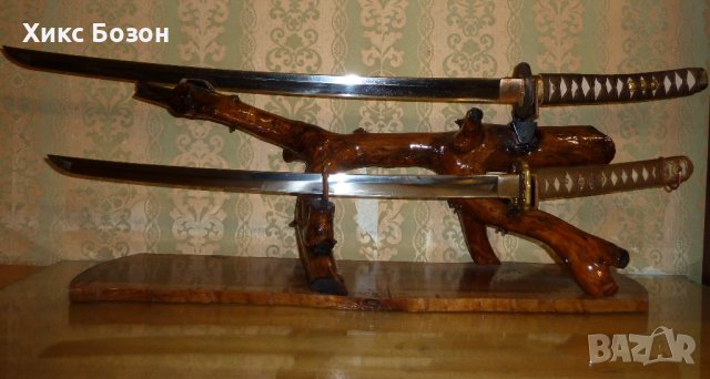 Katana stand  - стойка за японски самурайски  меч катана - УНИКАТ!!!, снимка 5 - Други ценни предмети - 40318954