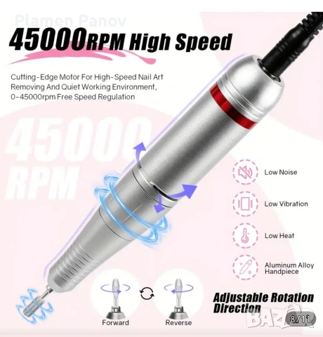 Пила за маникюр , снимка 6 - Маникюр и педикюр - 53237207