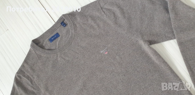 Gant Wool Knit Embroidered Logo Crew Neck Sweater Mens Size XL/ НОВО! ОРИГИНАЛ! Мъжки Вълнeн Пуловер, снимка 11 - Пуловери - 52040715