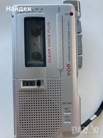 Диктофон Sony M-650V Microcassette, отличен, снимка 1 - Други - 49003937