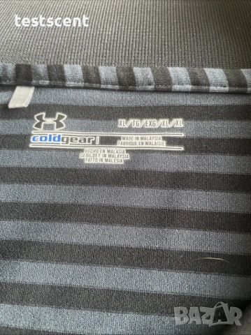 Блуза с дълъг ръкав Under Armour Long Sleeve Grey Sports Top – XL сива с яка, снимка 6 - Спортни дрехи, екипи - 54002384