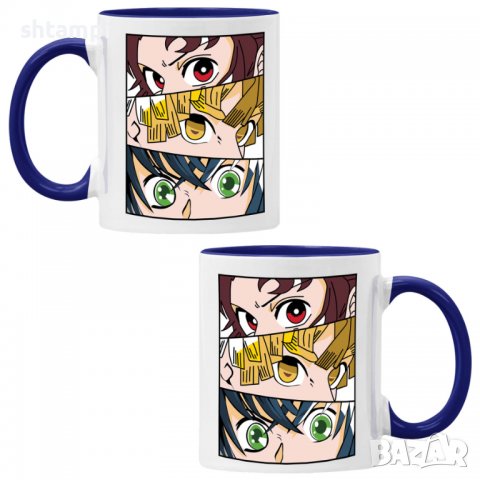 Чаша Demon Slayer Trio,Керамична Чаша, Кафе Чай, Игра,Изненада,Подарък,Повод,Празник,Рожден Ден, снимка 3 - Чаши - 38472334