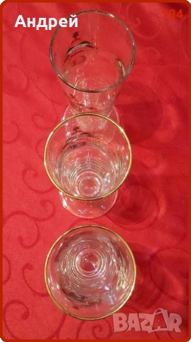 Лот: три красиви високи чаши, снимка 2 - Чаши - 29618120