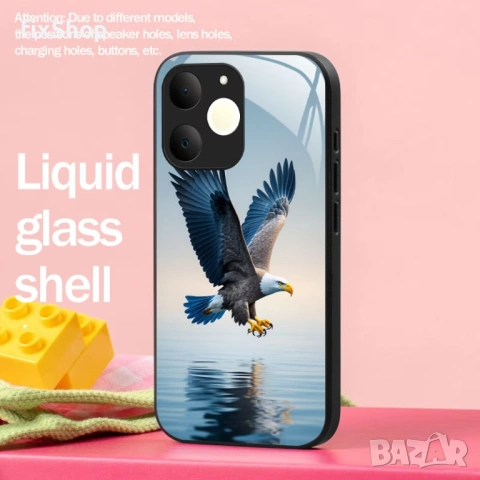 Калъф Desing Glass за Realme Note 70T, Eagle, снимка 2 - Калъфи, кейсове - 53331936
