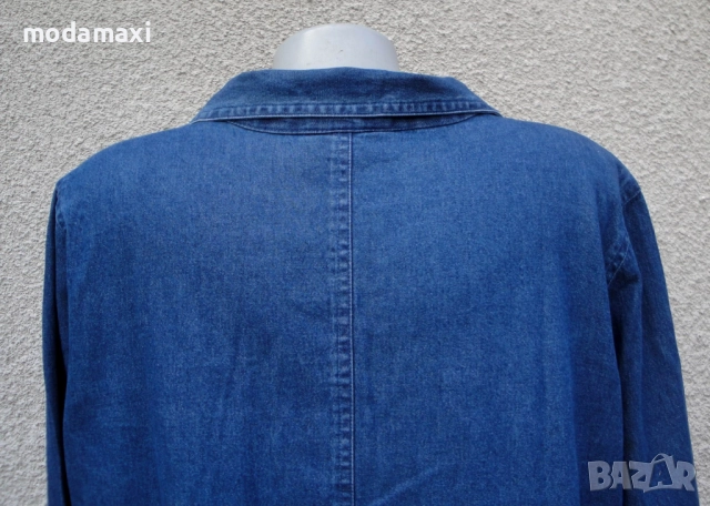 3XL+ Нова дънкова риза/ сако Main Street , снимка 7 - Сака - 52795324